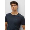 Boss 30  Off Slim FiT Liquid Finishing Pure CoTTon T shirT Dark Blue  5032168240