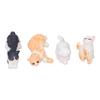 4Pcs Miniature Cat Figurines 1:12 Dollhouse Mini Resin Animal Model Ornaments Decoration Simulation Craft