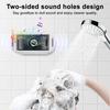Yousheng Shower Phone Holder Waterproof Wall Mounted Bathroom Mirror Phone Mount 360 Degrees Rotation & Adjustable Arm Touch Screen Phone Case