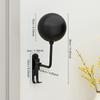 Motorcycle Accessories Wall Mounted Metal Motorcycle Helmet Rack with Hook 180° Rotating Metal Shelf for Hats and Sportswear