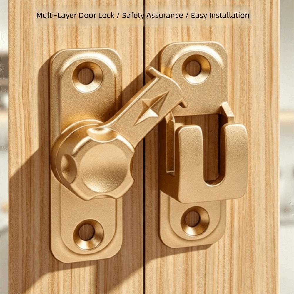 Zinc Alloy Anti-theft Door Buckles 90/180 Degree Door Latch Security Bolt Latch  Window Latch