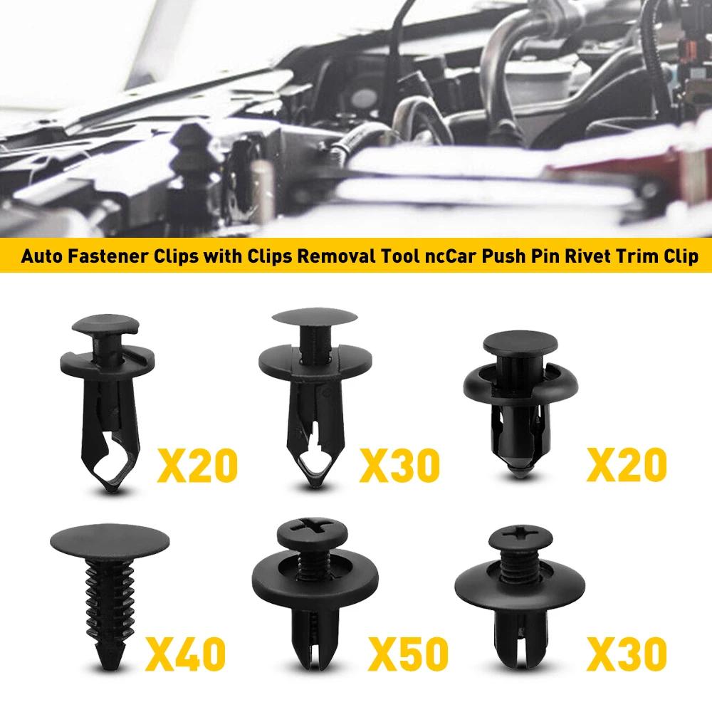 Bumper Fender Rivet Clips Auto Body Push Retainer Pin Rivet Bumper Door Trim Panel Retainer Repair 190 PCS Car Fastener Clip Kit