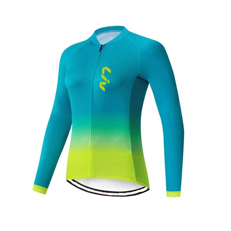 2025 Neues LIV Cycling Sports Cedar Anzug Polyesterfaser Radtrikot Feuchtigkeitstransportierend Radhose mit Trägern Schwamm Polster Radhose