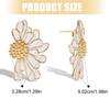Bohemian Geometric Flower Earrings Beach Vintage Styles Dangle Drop Earrings for Trendy Women Everyday Jewelry Pieces