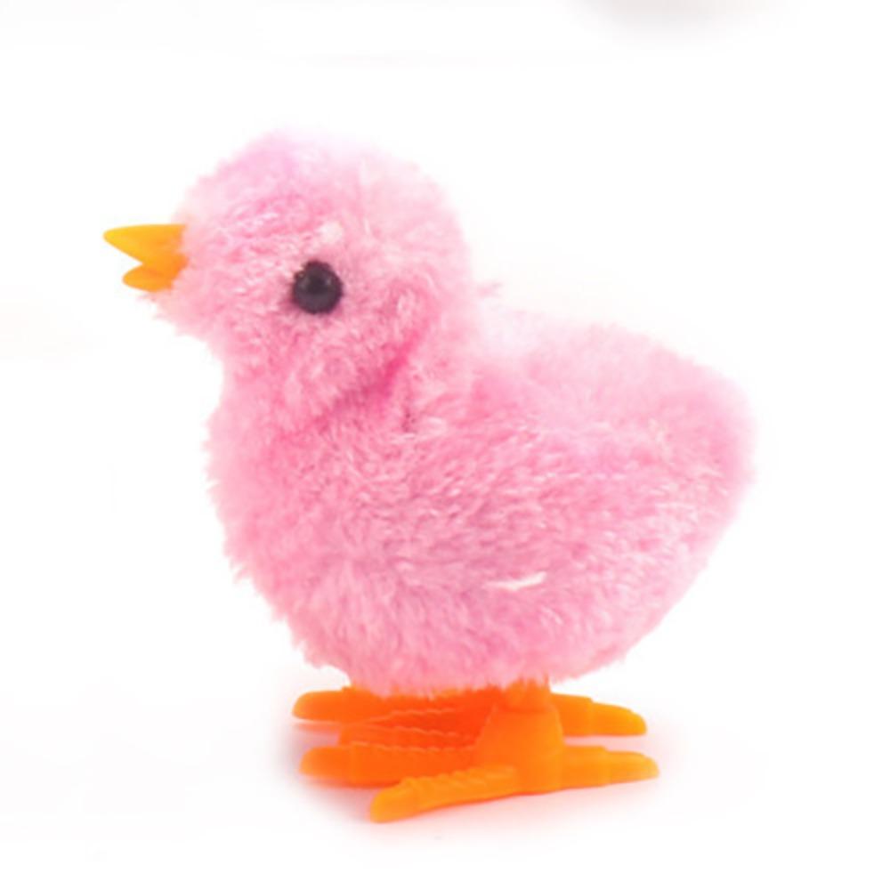 Cute Plastic Easter Running Chick Yellow Blue White Pink Jumping Animals Simulation