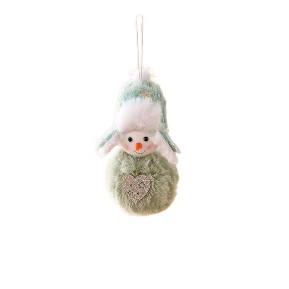 Xmas Ornament Plush Doll Pendant Snowman Christmas Tree Pendant Home Decoration