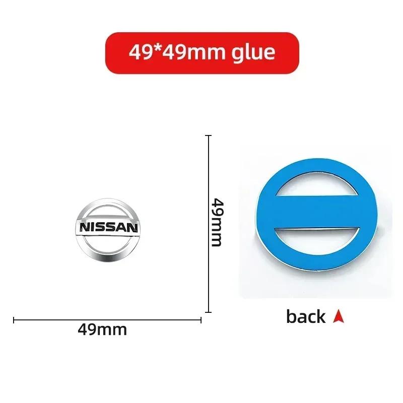 1pcs Car Front Head Hood Bonnet Emblem Rear Trunk Boot Mark Badge Steering Wheel For Nissan X-trail Almera Qashqai Tiida Teana