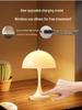 Slim Waist Mushroom Table Lamp: Dimmable, Eye-Protective Night Light for Bedroom and Living Room, European Style.