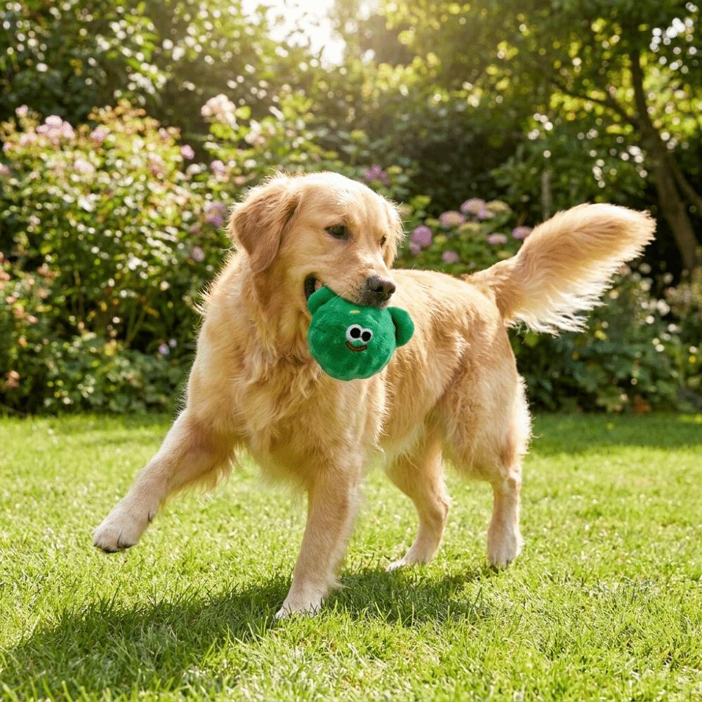 Bite-Resistant Squeaker Dog Toy Cartoon Animal Shaped Toy Dog Grinding Teeth Toys Training