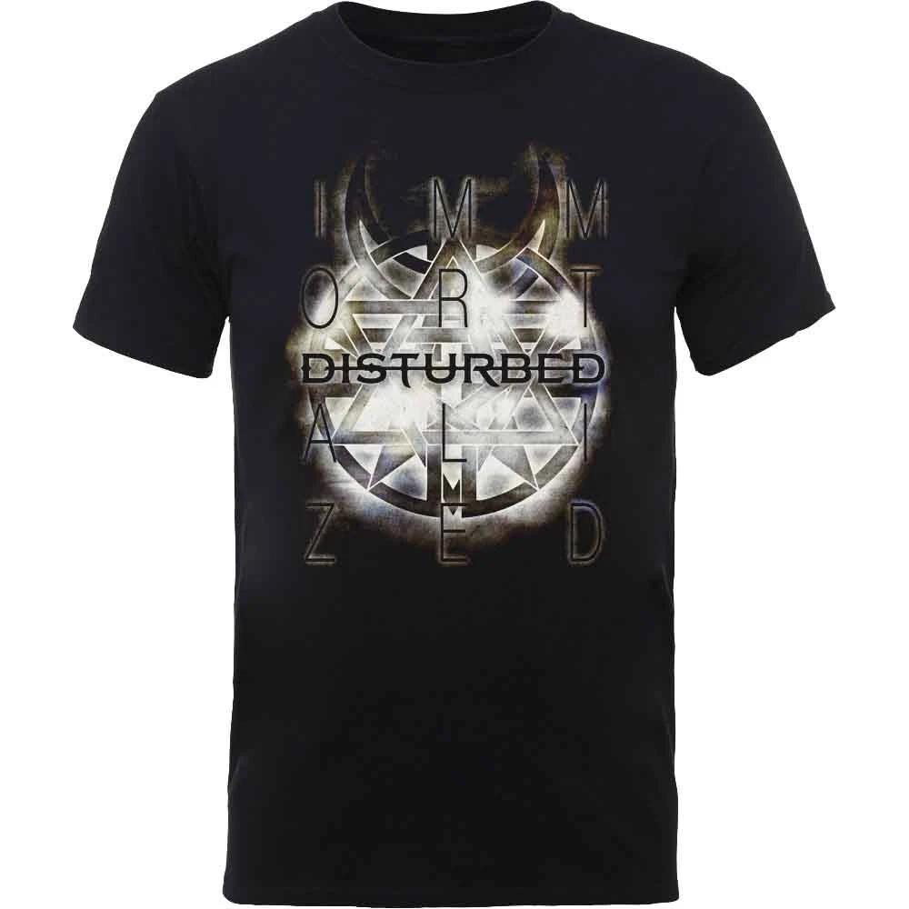 Disturbed T Shirt Immortalized band logo Symbol new Official Mens Black XL