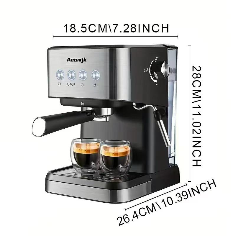 AimoSemi-Automatic Espresso Machine with Grinder and Cold Brew Milk Frother CM5540, стандарт США