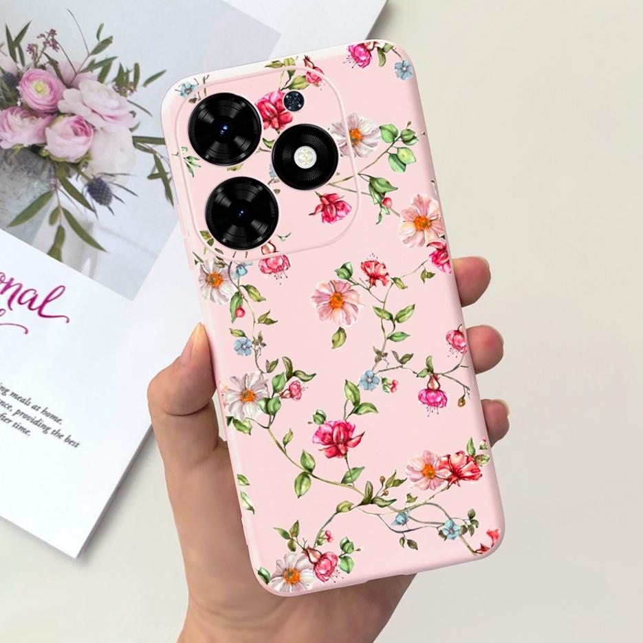 For Tecno Spark Go 2024 Case BG6 New Fashion Candy Painted Cover Soft TPU Phone Case For Tecno Spark Go 2024 Fundas 6.6'' Bumper