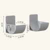 2Pcs No-Drill Kitchen Storage Rack Set, Multi-Functional Fresh Film Garbage Bag Organizer for Cabinet Refrigerator Side