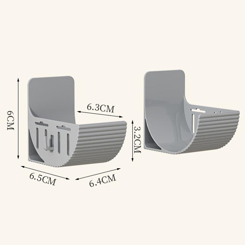 2Pcs No-Drill Kitchen Storage Rack Set, Multi-Functional Fresh Film Garbage Bag Organizer for Cabinet Refrigerator Side