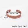 Retro Red Copper Flying Eagle Magnetic Men's Bangle Bracelet