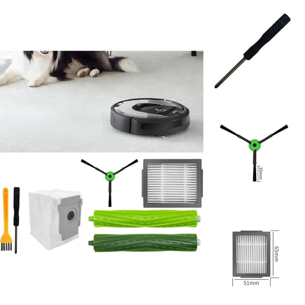 Pour Irobot Combo I5 J5 Accessoires d'aspirateur robotique Comprend la brosse principale, la brosse latérale et le sac à poussière
