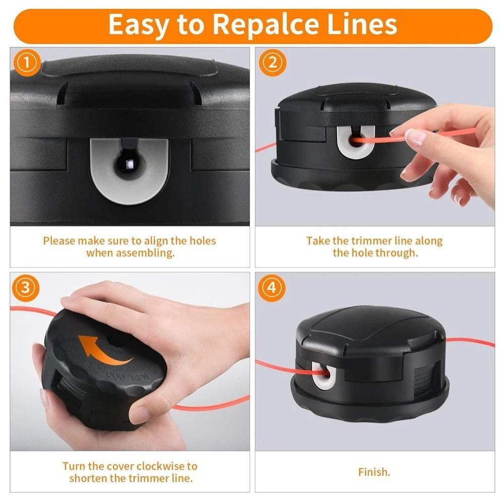 Universal String Trimmer for Head Grass Cutting Line Head for M10*1.25/M8*1.25 Lawn Mower