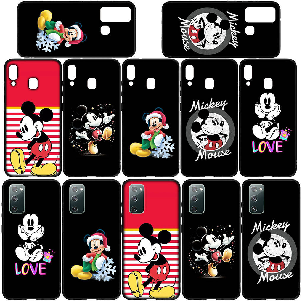 Phone Case for Samsung Galaxy S25 S23 S22 S21 S20 S24 Ultra FE A05 A06 A15 A16 A36 A37 A35 A54 A55 A56 A57 A25 A26 A53 A17 Mickey Cartoon Mouse Cover
