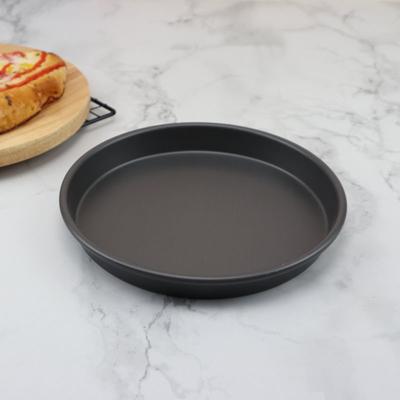 1pcs 9/10/12 Inch Round Pizza Pan Microwave Oven Pan Chip Tray Dish Carbon Steel Non-stick Mold Baking Tool Kitchen Supplies