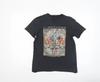 ONLY Women's Black Floral Graphic T-Shirt S Regular Fit Cotton