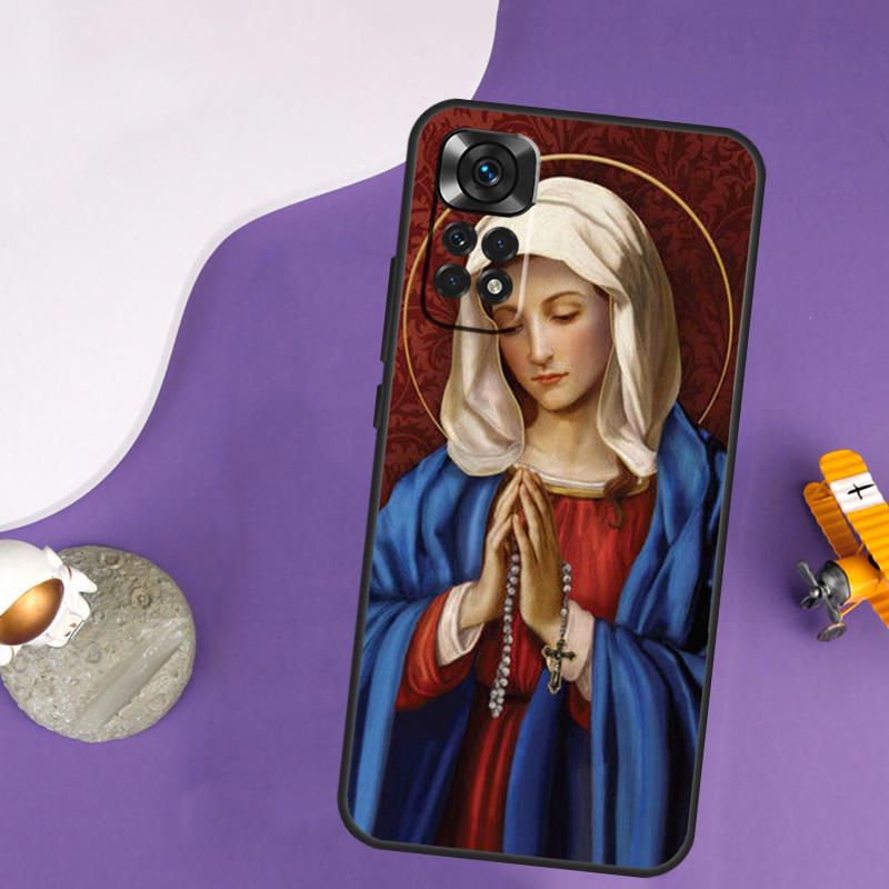 

Virgin Mary Case For Xiaomi Redmi Note 13 Pro 14 12 9 10 11 Pro 10S 11S 12S Redmi 13C 14C 10C 12C Cover Redmi Note 11 Pro