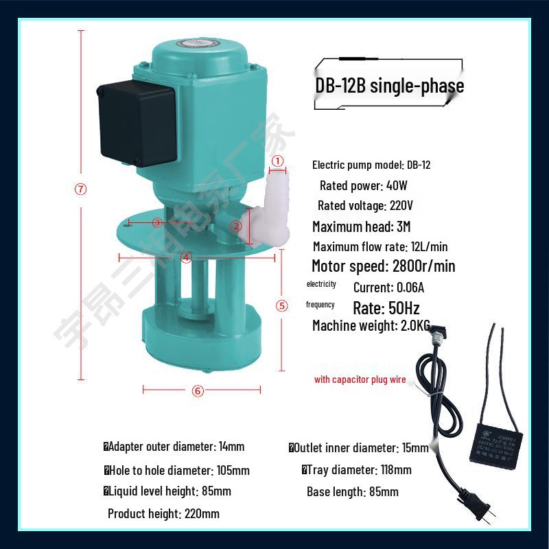 Trójfazowa elektryczna pompa oleju i wody do frezarek i tokarek - Model 120