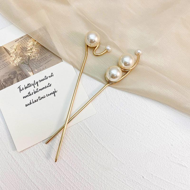 Koreanische Haarnadel Damen Haarspangen Elegant Perle Haarstäbe Mädchen Haarspange Haaraccessoires Neue Mode Haarspangen Haarspange
