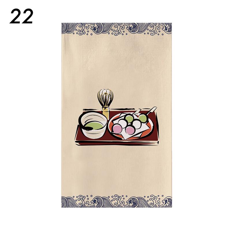 Japanese Style Door Head Half-curtain Noren Cuisine Izakaya Sashimi Seafood Restaurant Decor Short Curtains Kitchen Partition