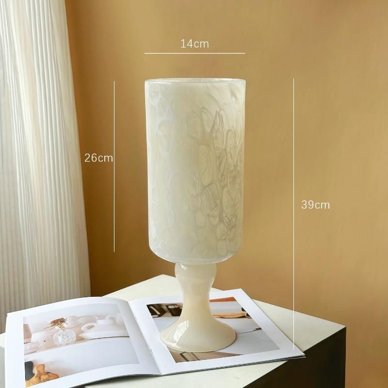 

Glazed Vase Decorative Modern Vases Luxury Aesthetic Interior Flower Bottle Elegant Living Room Flowers Bottles Table Decoration белый