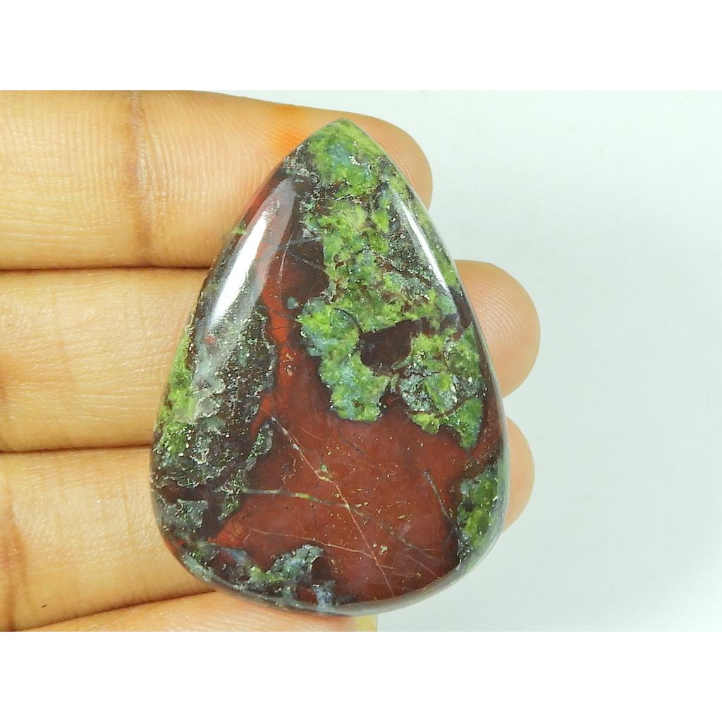 28X39X05 MM Natural Dragon Jasper Pear Shape Cabochon Loose Gemstone 53Cts. SY-472