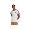 adidas Originals Cali Tee With Striped Ribbed Crew Neck Men Tops Off-White IB3422