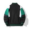 Spring and Fall Coat Men's Green Blazer Casual Baseball Collar Cardigan Jacket Men's Daily Everything