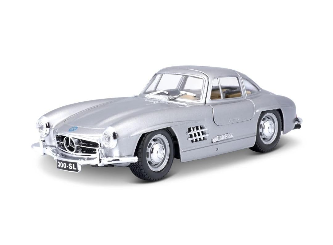 

Bburago 300 SL 1954 Серебристый Миниатюрный автомобиль Литой автомобиль Готовое изделие 300 SL SL 1/24 Mercedes-Benz 124 Mercedes-Benz (1954) 18-22023 [Б/У]