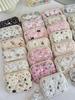 Cute Cartoon Floral Quilted Multi-Functional Storage Organizer & ID Card Holder with Key Coin Purse