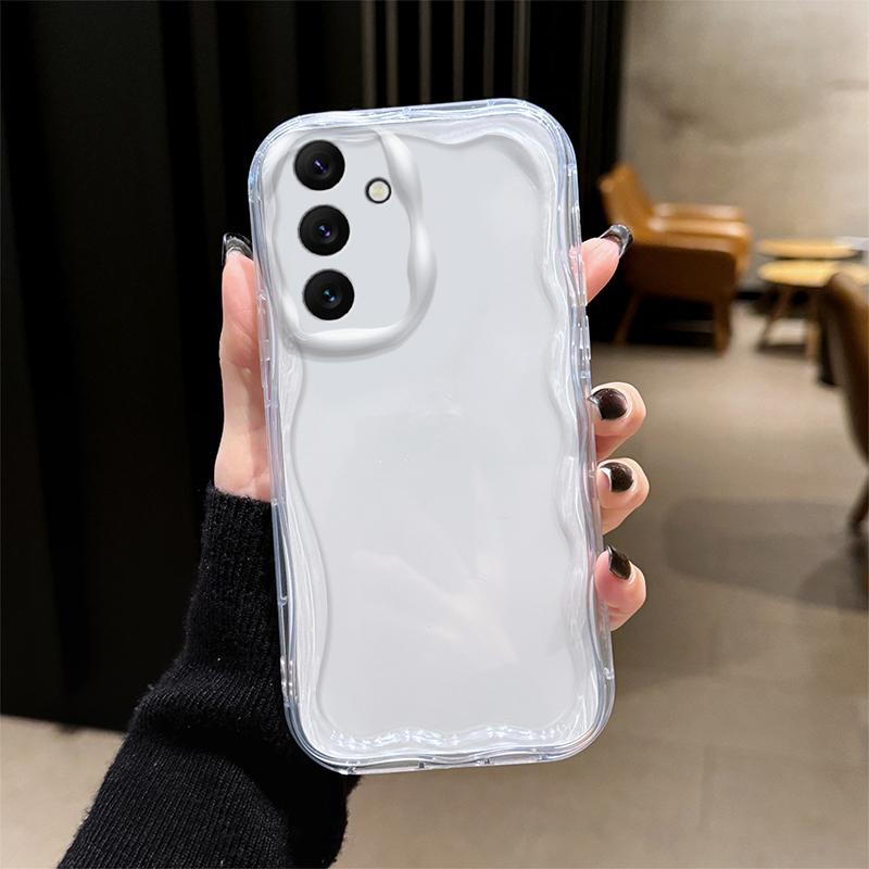 

Clear Wave Phone для Samsung A55 5G A 55 A54 A35 A53 A34 A52S A52 A51 4G A14 A13 A24 A25 A32 A30 A22 A23 A12 A50 Чохол For Samsung A55 5G чистий