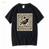 Crows Before Bros Unterstütze Deinen Lokalen Mord Weiches T-Shirt im Vintage-Waschung-Look Grafikdesigner Kleidung homme Bequem