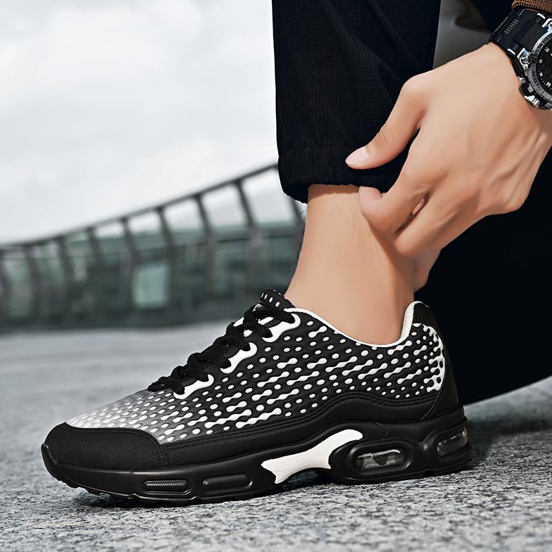 Fashion Sneakers for Men Comfort Air-cushion Running Sports Shoes Soft Sole Non-slip Trainers for Jogging Fitness Training