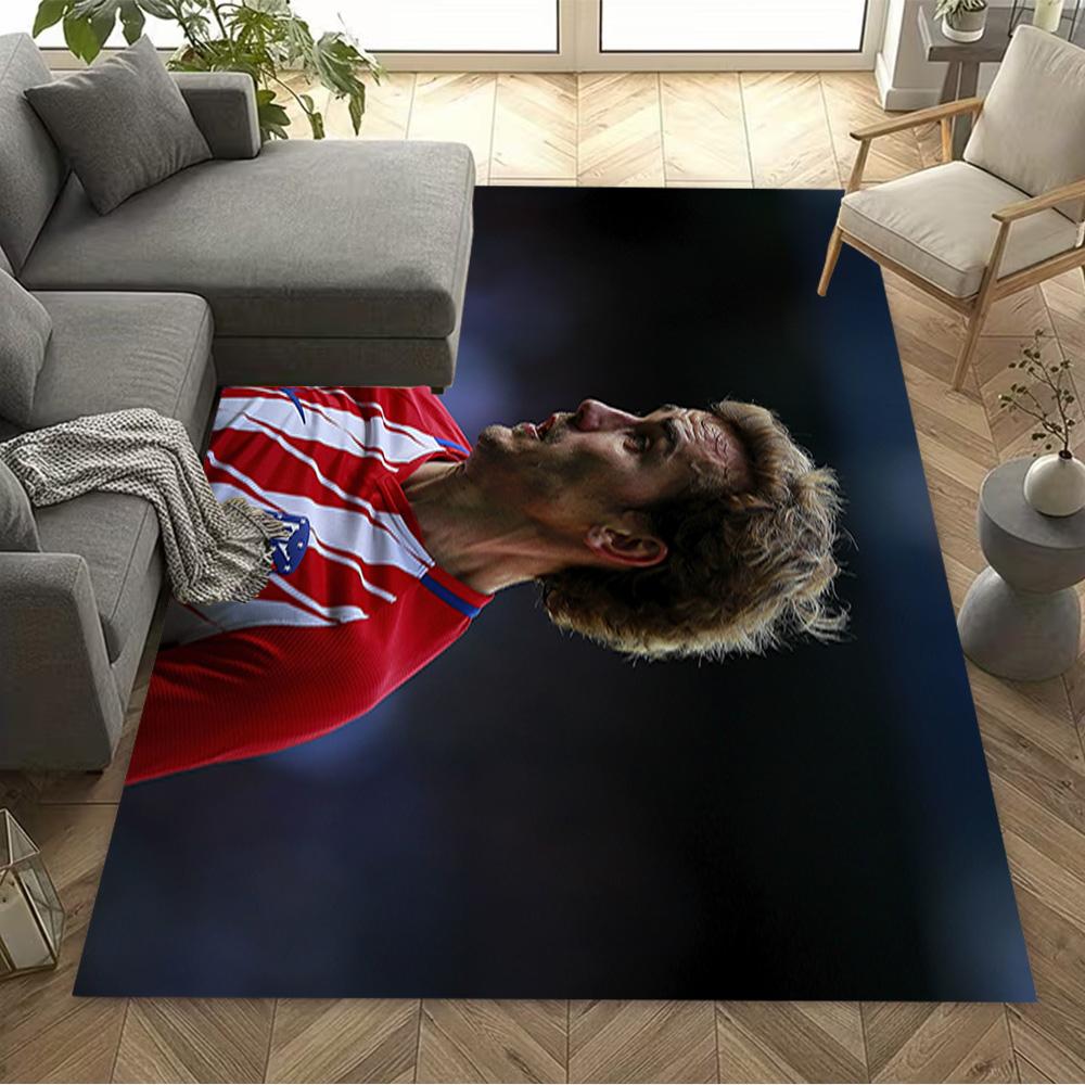 Atletico Madrid Player Floor Rug Office Rug Design for Kitchen Foyer Dining Room Dormitory Anti-slip Rug Decorate Offices Gift for Festivals