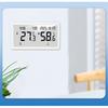 Large LCD Digital Thermometer Hygrometer Indoor Use with Calendar Clock Alarm Comfort Indicator for Wall Mount and Desktop
