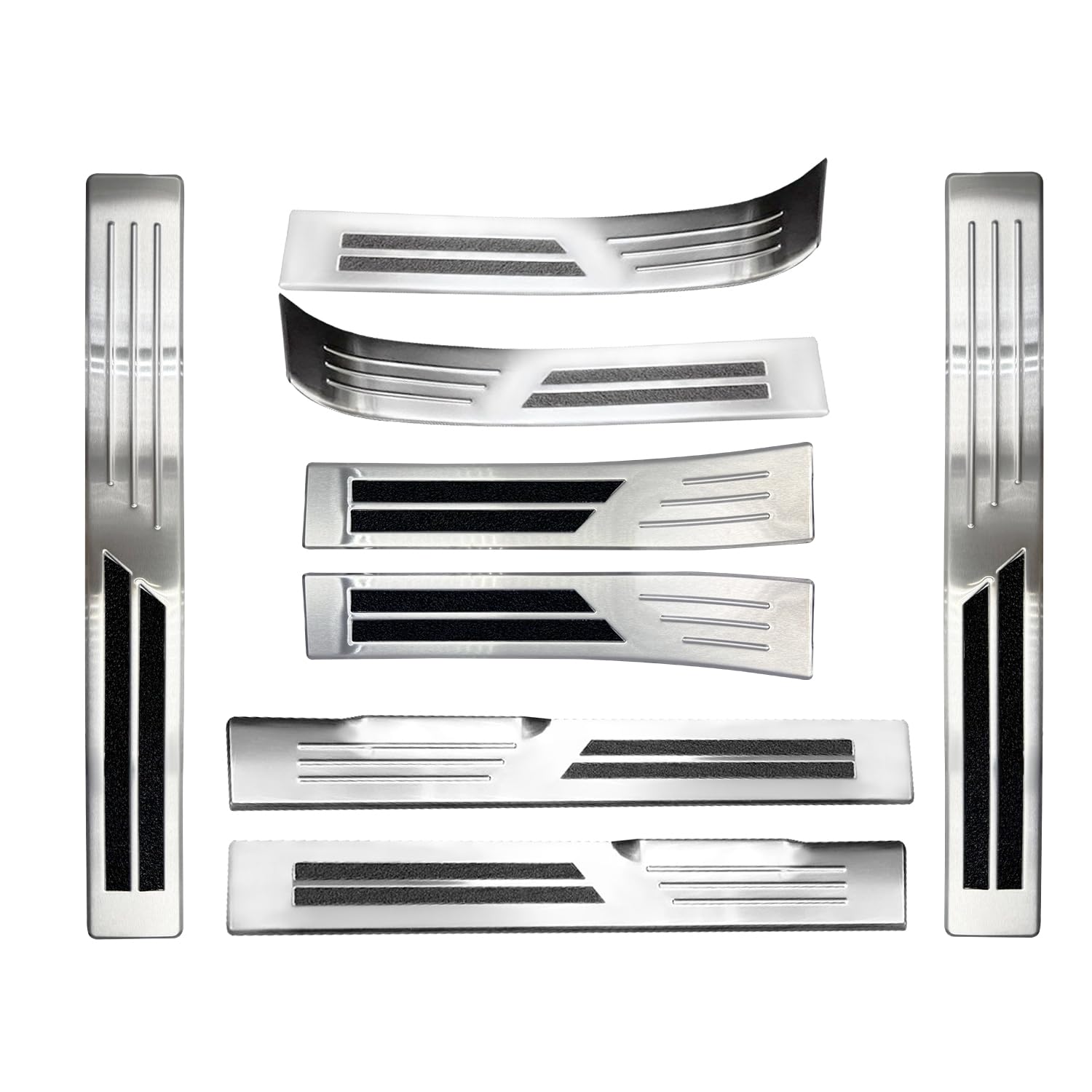 

AKUSESARI Scuff Side Scuff Protector Door Sill Interior Stainless Set for Suzuki New Fronx Protects from Stain and Plates, Steps, Sheets, Plates,