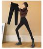 2025 New Style Black Velvet-Lined Slimming Leggings: Tight-Fit, Body-Shaping Winter Wear