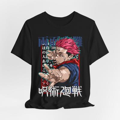 Sukuna Anime Grafik T-Shirt Tee Tops - Unisex Jersey Kurzarm T-Shirt, Anime