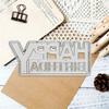 Happy Birthday Cutting Dies 106x46mm Carbon Steel Die Cut Templates for Card Making Scrapbooking Packaging Embellishment