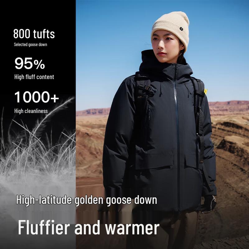 Pelliot Women s 800 Fill Power Goose Down Outdoor Shell Jacket 2XL