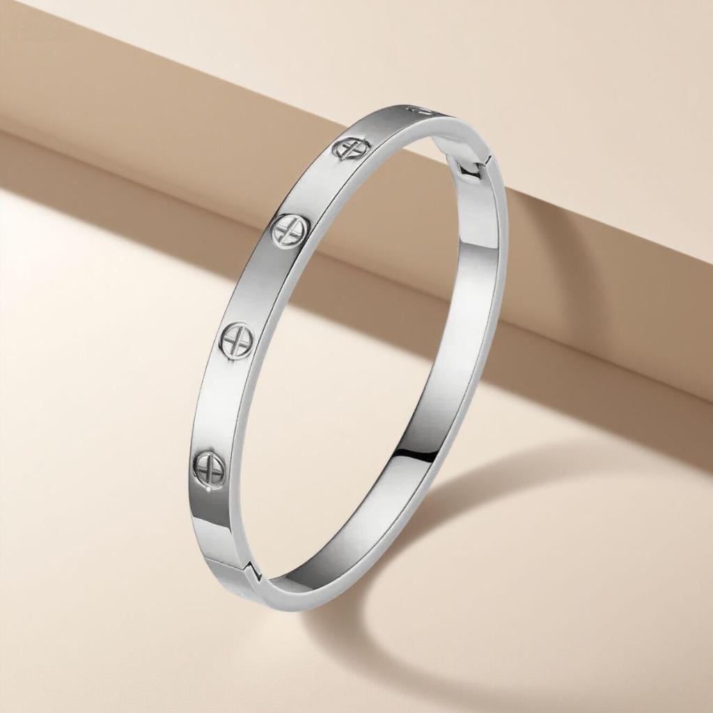 Titan-Kreuz-Edelstahl-Armband für Mädchen - Nicht verblassend, Hochwertig, Modisch, Schlichtes Design