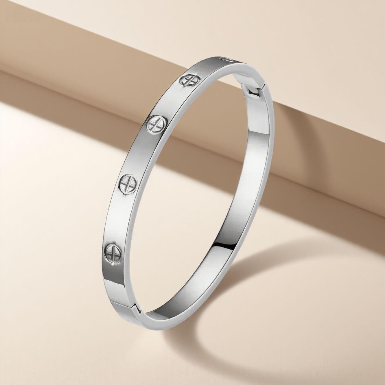 Women s High-End Titanium Steel Cross Bracelet: No-Fade, Simple Couple Style