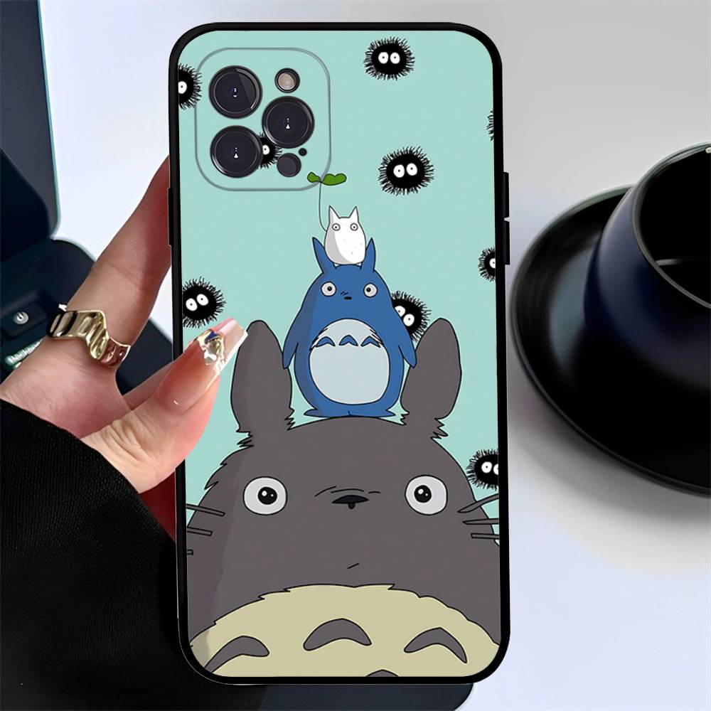 Cartoon Cute T-Totoros Phone Case For Iphone 17 16 15 16e 14 13 12 11 Pro Max Plus Case Cover Coque