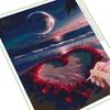 Diamond Painting New Arrivals Moon Night Sea Scenery Flower Diy Full Square Round Drill Rhinestone Embroidery Rose Mosaic Cross Stitch Kits Wall Decor