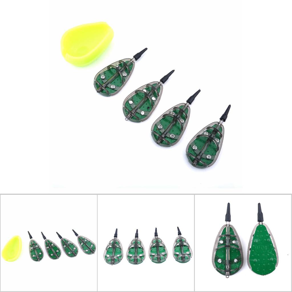 Carp Fishing Baits Feeder Mould Set Device Fishing Feeder Tool 30/40/50/60g Fishing Accessory