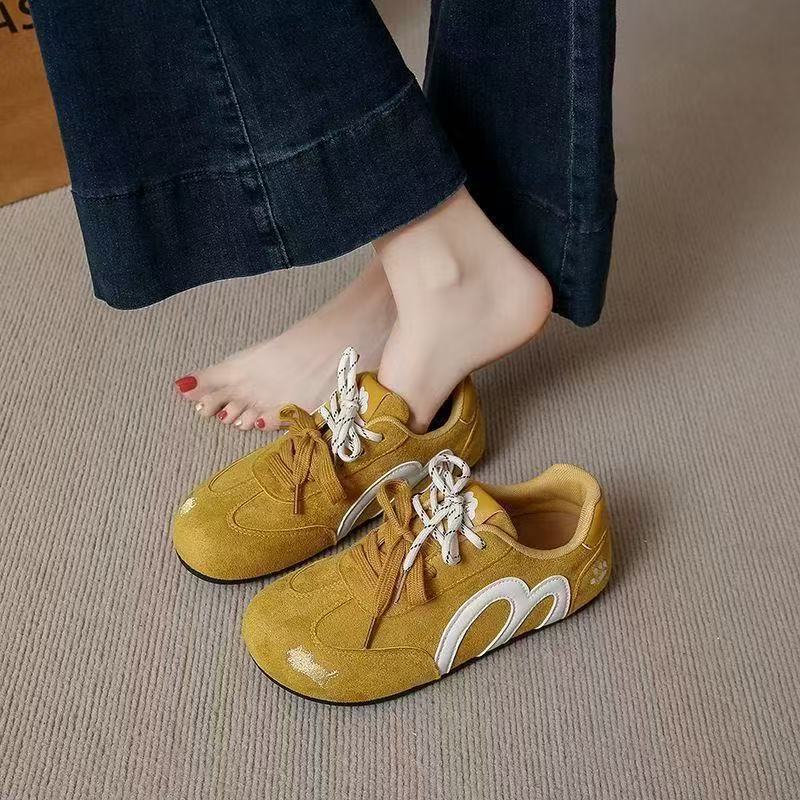 Red Dexun shoes, new autumn sports and leisure shoes, retro shoes, comfortable low-top board shoes Y